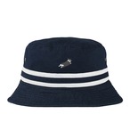 WIGGLE CLUB monochrome Bucket Hat - Navy-　[H0007]