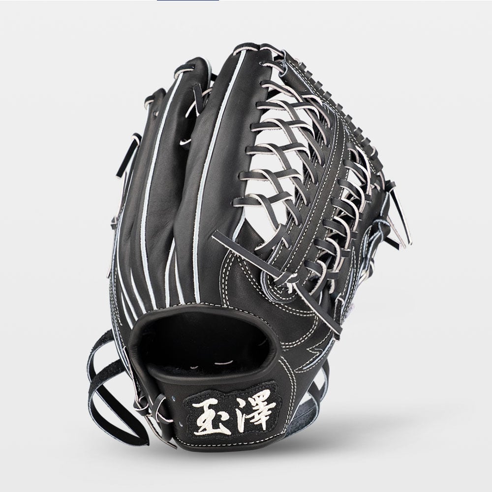 【硬式】玉澤 DELUXE 外野グローブ TUG-92DX型(ブラックxカンタマラベル)