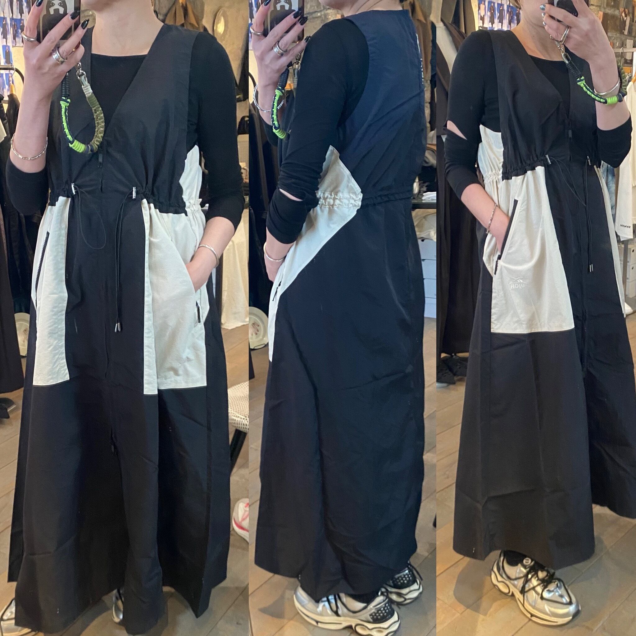 UJOH】Zip Flare Gilet Dress | saumurkyoto