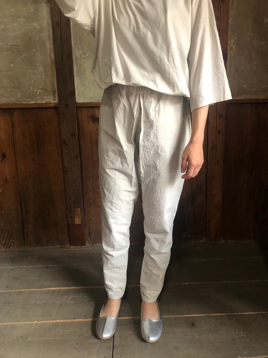 COSMIC WONDER | Cotton linen weather cloth working Tattuke pants