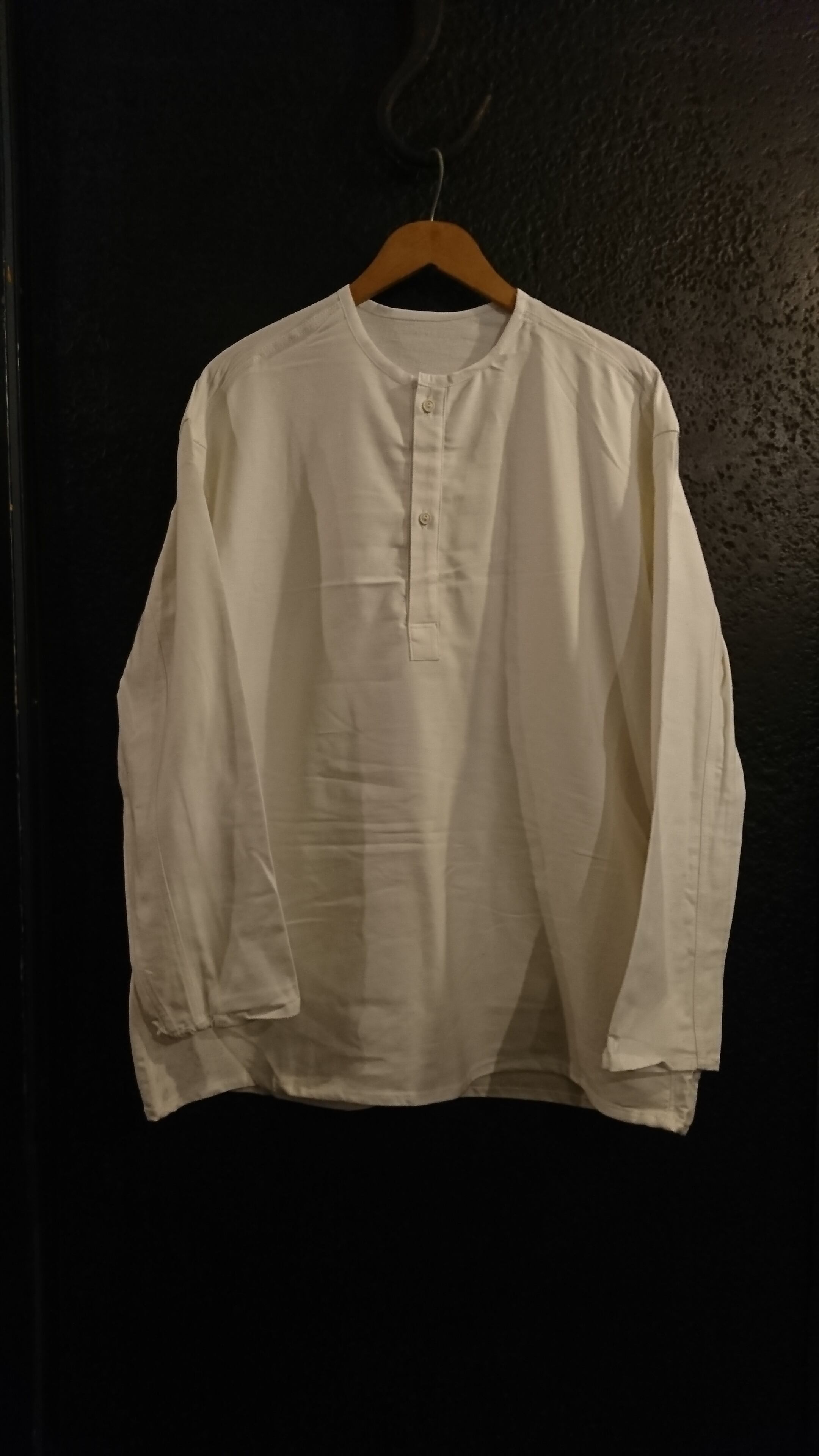 70s "Russian Military Henry neck Sleeping Shirt" DEAD STOCK ⑬