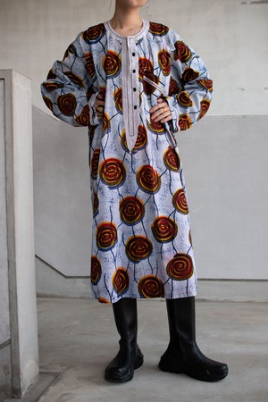 1980-90s African batik onepiece