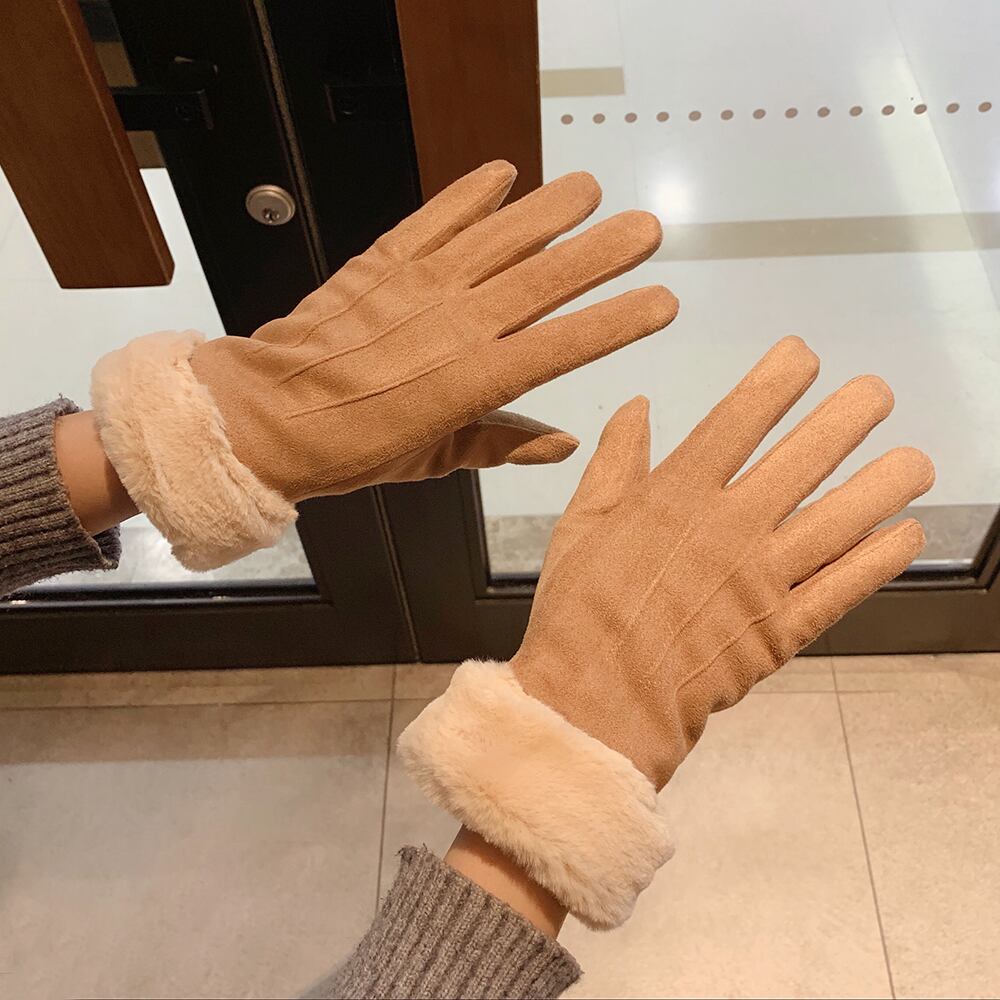 グローブ ウィンタースウェードベルベット 大人ガーリー スウィート キュート カジュアル 冬物 ブラック・アイド・ピーズ40000408197