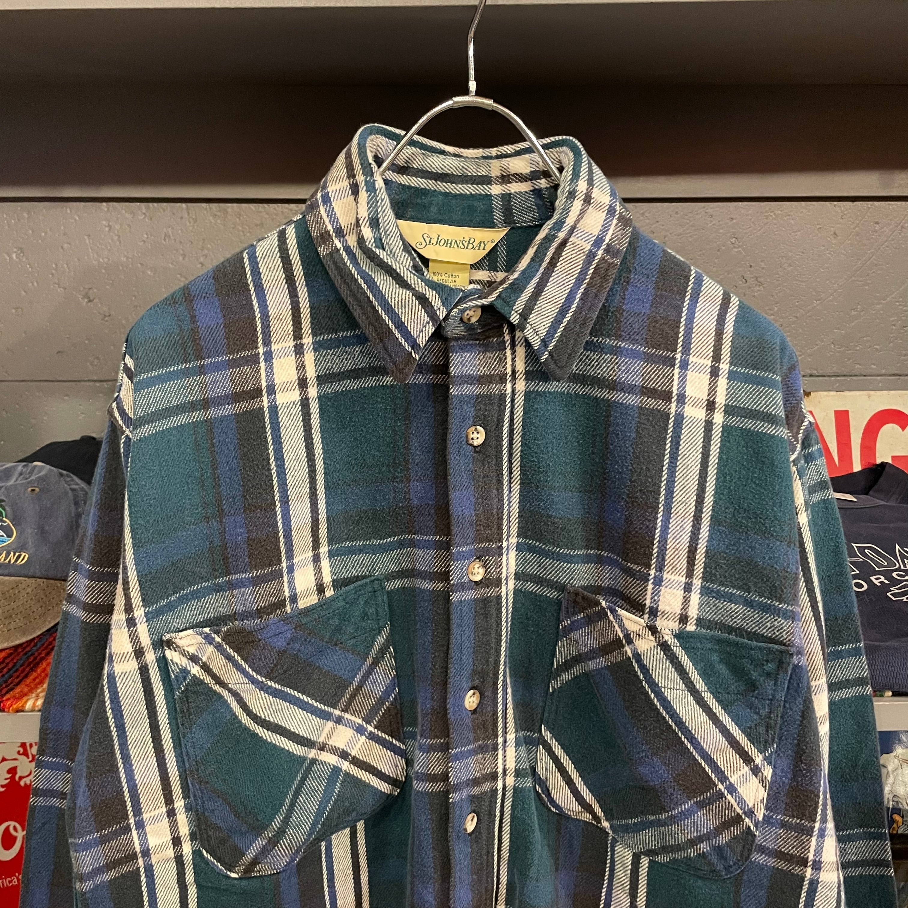 80s ST JOHN'S BAY L/S Flannel Shirt | VOSTOK