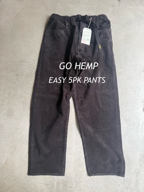 GOHEMP 「EASY 5PK PANTS」BLACK SHADE