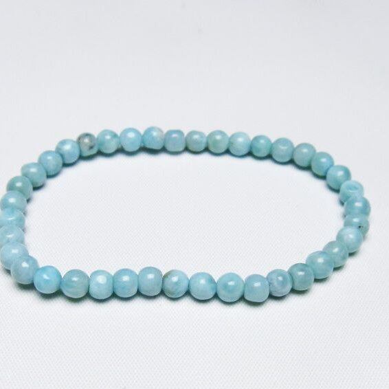ラリマー ブレスレット 5mm 一点物 メール便可 [M便 1/10] 111-47876