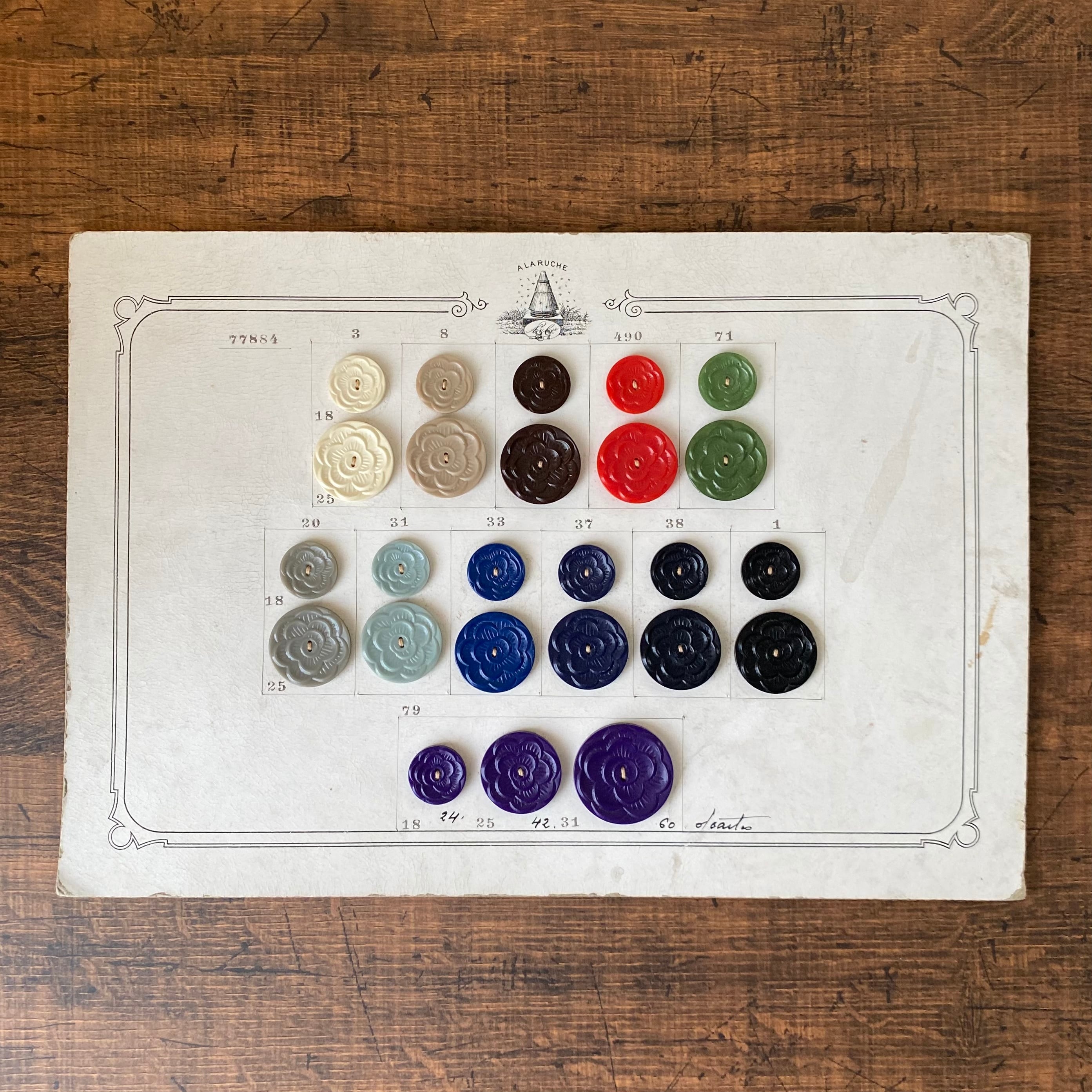 【希少・フランス製】アンティーク がま口金具 プチポアン用サンプル 100年前 希少・フランス製】アンティーク 口金 プチポアン サンプルタグ付100年