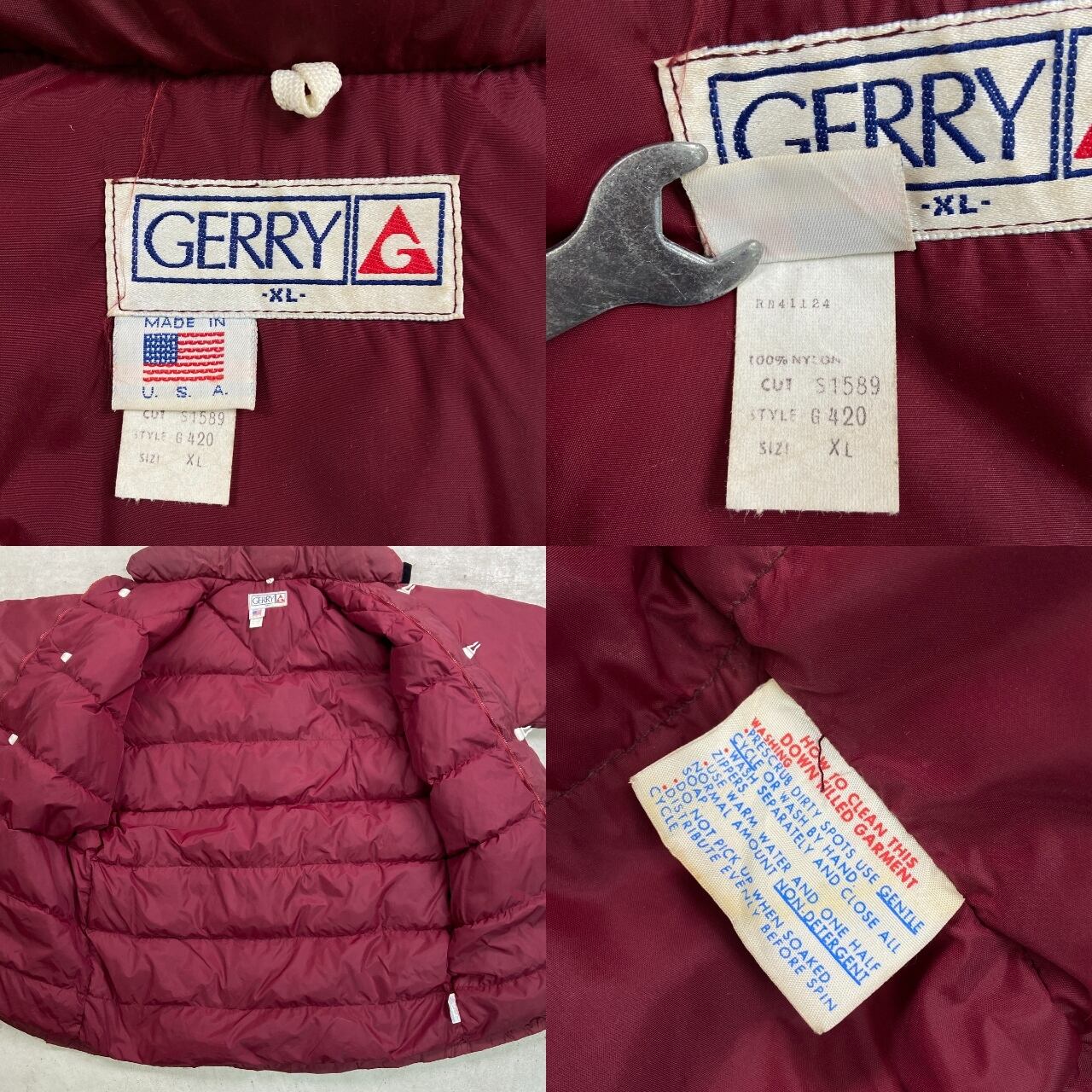 80年代 USA製 GERRY ジェリー スロープコート ダウンジャケット メンズ