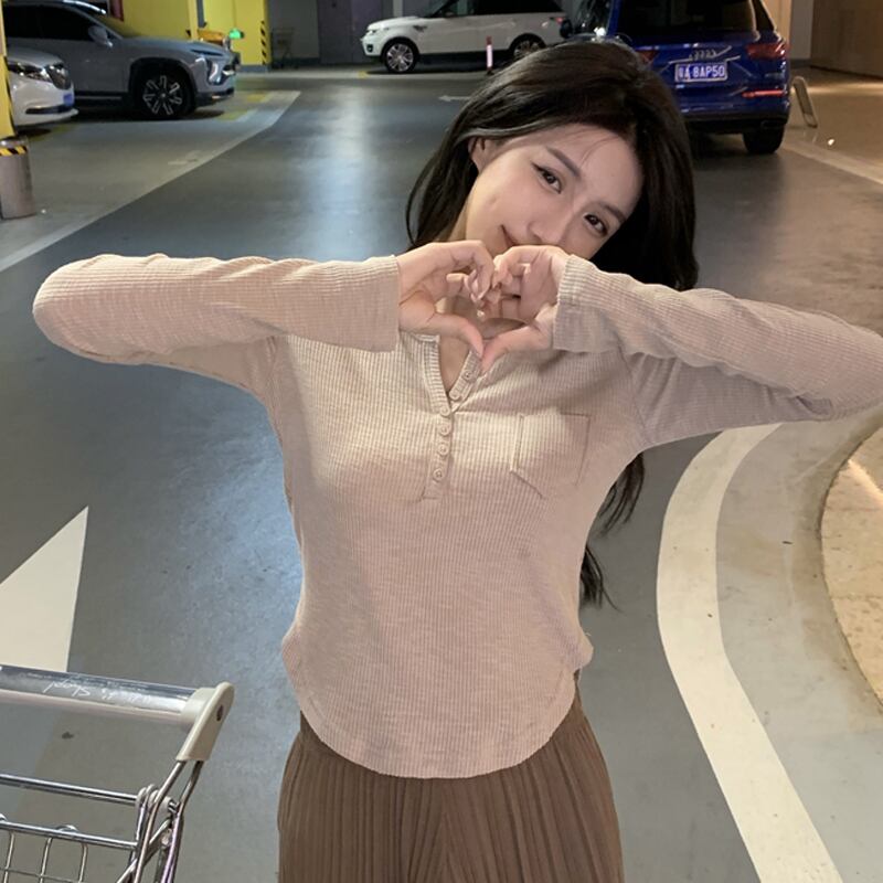 スタイルニット スプリングオータム薄手シャツ ショートトップス ロング 春物 秋物 スーパーモール39265178031