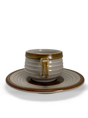 ヴィンテージ雑貨 1960年代 三郷陶器 ストーンウェア カップ＆ソーサー