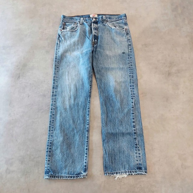 リーバイス501 Levis W35 ブルーデニム 青 00s 古着 18154