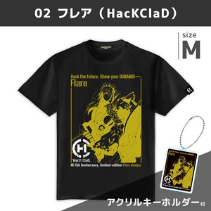 【受注生産・全12種】HacKClaD 5周年記念キャラクターTシャツ【アクリルキーホルダー付き】Mサイズ