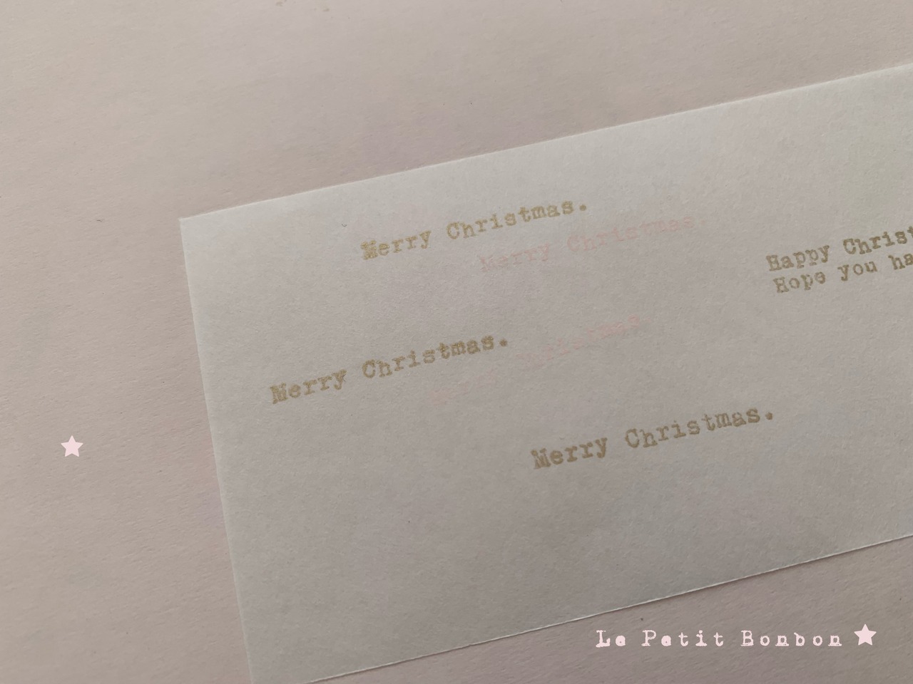 Merry Christmas./Happy Holidays.（メリークリスマス♡ /ステキな休日を♡）（petit antique