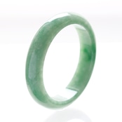 【内径 約61.3mm 】翡翠甲丸バングル A貨翡翠 jd_bg1272