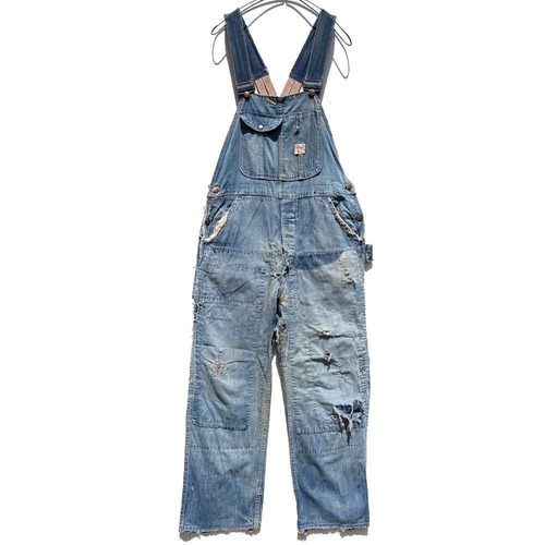 [BIG MAC] Vintage High Aged Denim Overalls [1950s-] Vintage Overall W-34