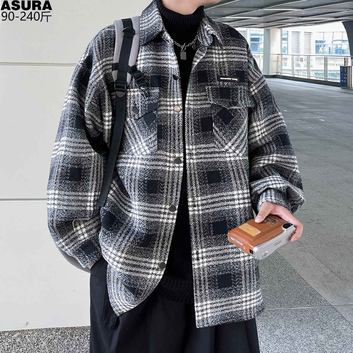 ジャケット ルーズオータムウィンター 大きめサイズ 秋物 冬物 ASURAプラスサイズメンズ26770741971