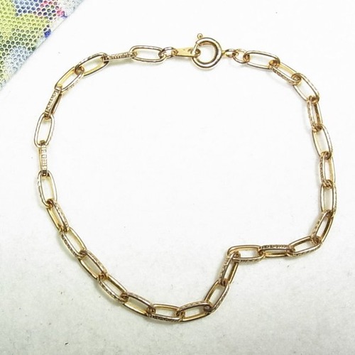 ゴールドトーンのメタルブレスレット　ヴィンテージアクセサリーのセール通販 12053BR