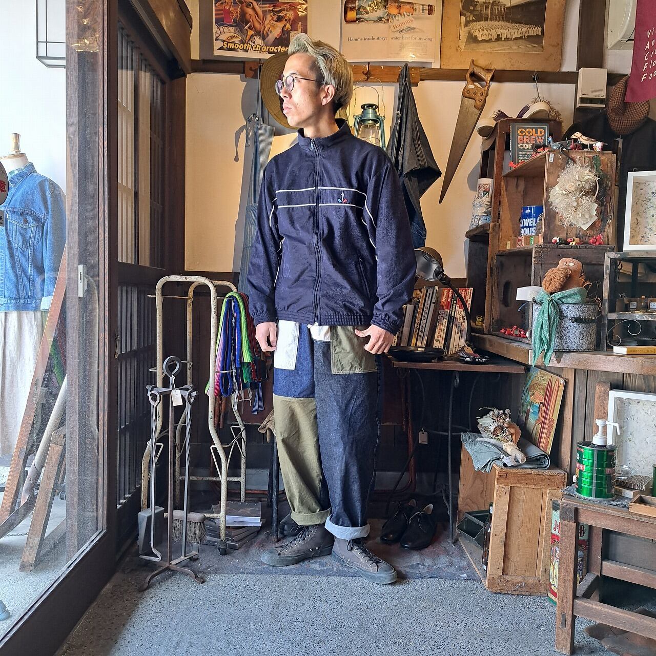 10's フランス軍 ベロア トラックジャケット used [304060] | VACFF