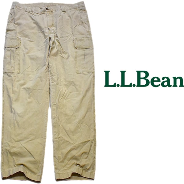 L.L.Bean　カーゴパンツ　ワークパンツ　ミリタリーカーキ