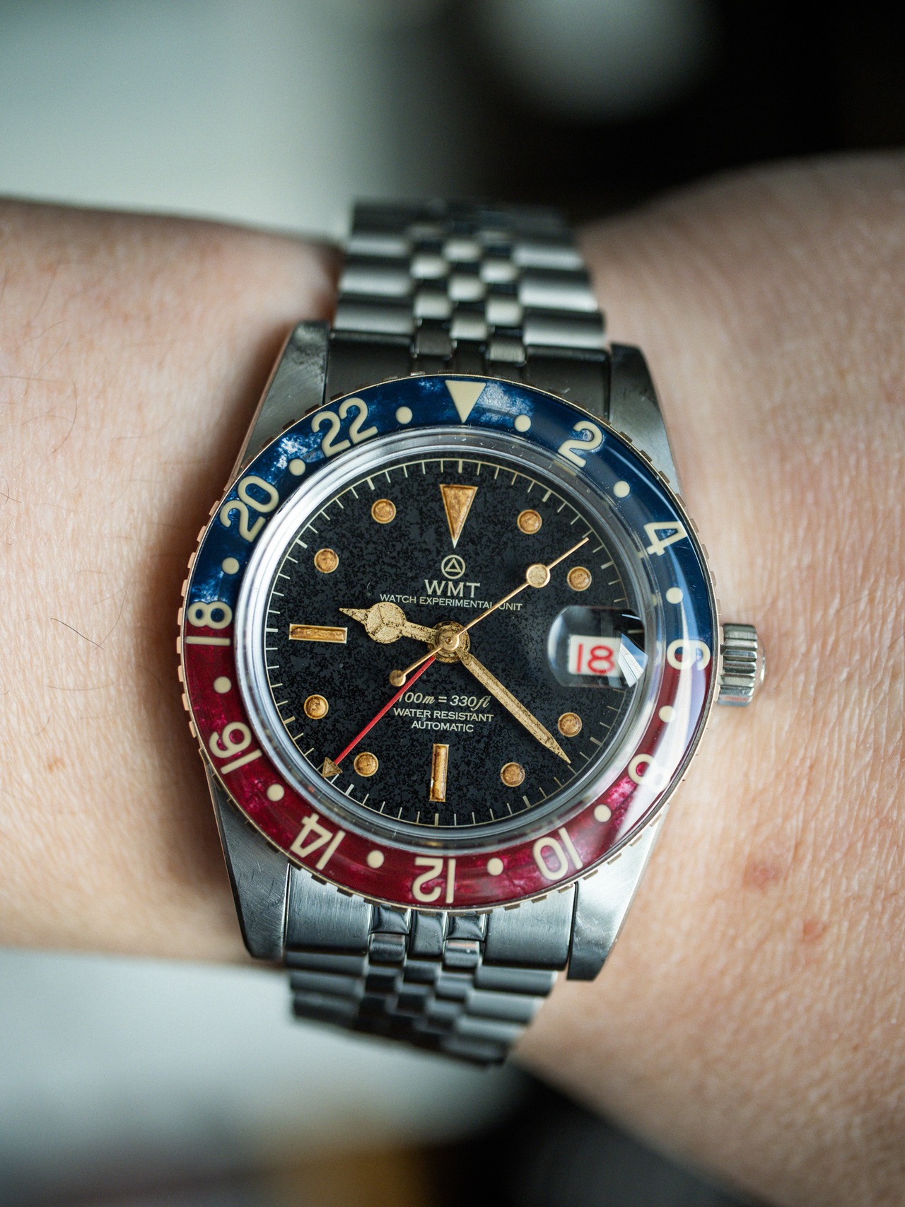 WMT WATCHES Panton MKII – Black Dial / Heavy Aged