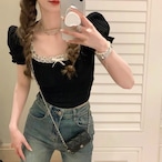 Square-Neck Off-Shoulder Top