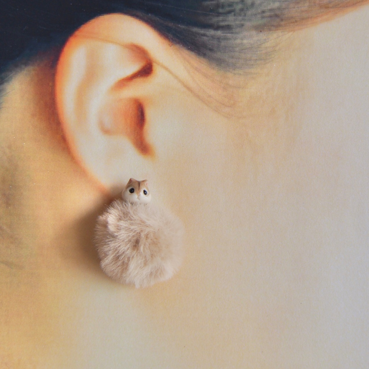 リスのしっぽピアス/イヤリング