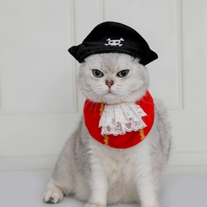 【PET】カリブの海賊の帽子&アイマスク&スタイペットコスプレセット