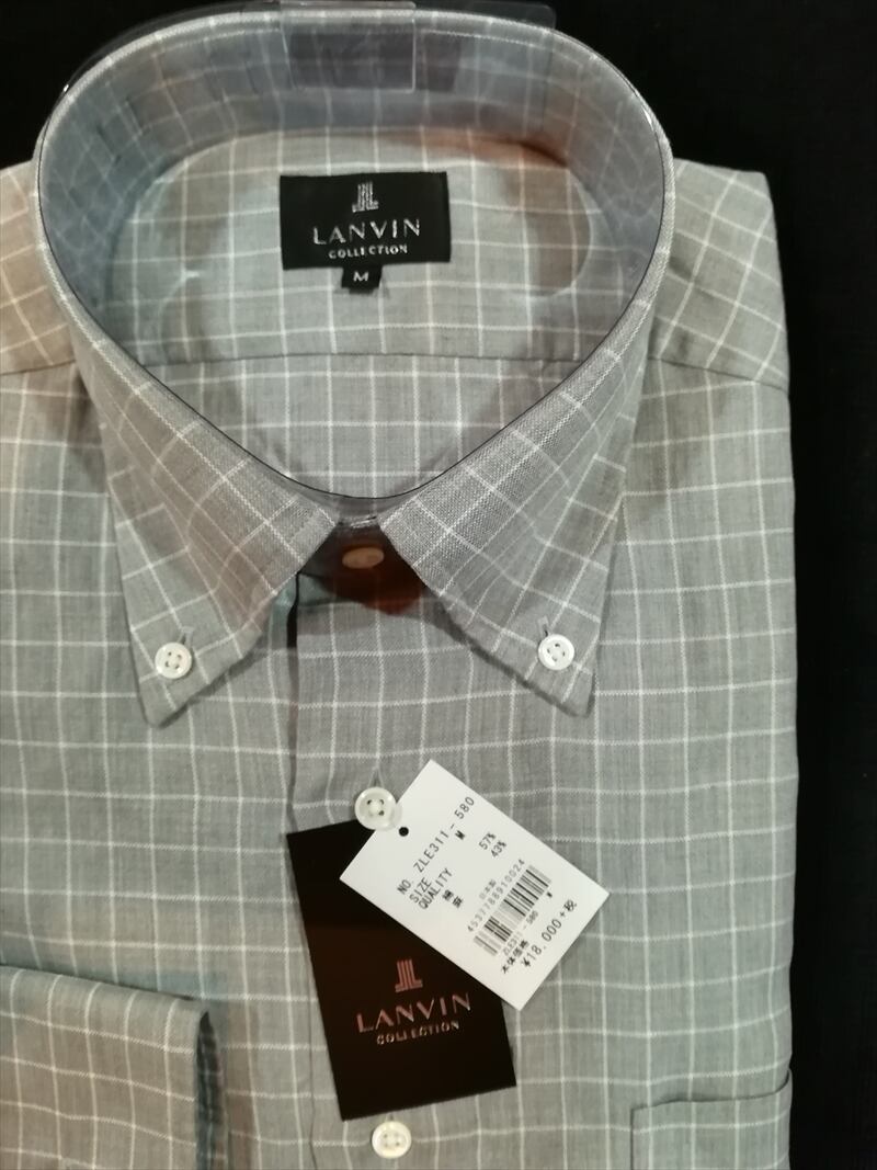 ZLE311-550 LANVIN ランバン 長袖 M 日本製 綿麻 コージーローズ ...