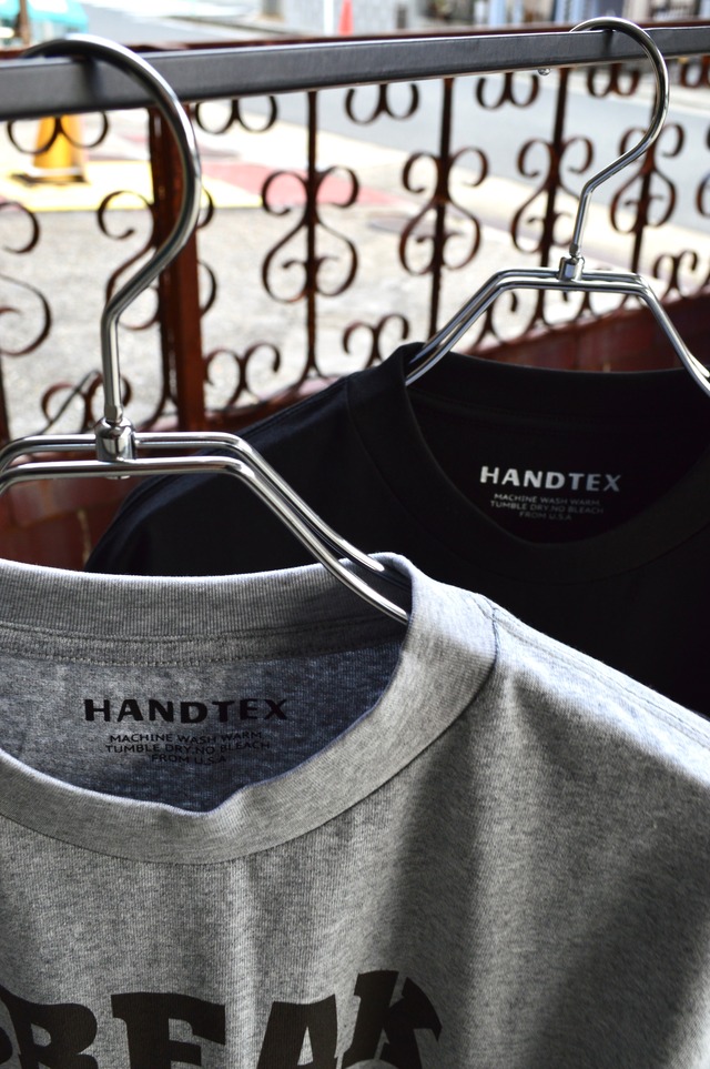 HANDTEX From USA Single Stitch 80s Revival Design Print Tee Gray/BREAK ハンドテックス ハンテックス Tシャツ 80s 90s 復刻プロダクト