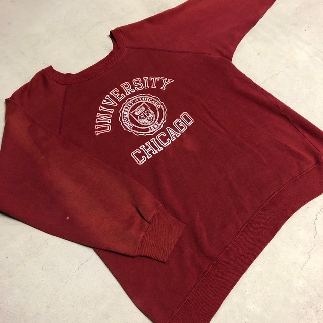 1980'S CHAMPION CHICAGO BURGUNDY SWEAT SHIRT