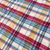 VAN JAC ヴァンヂャケット マルチチェック BD オックスフォード 長袖シャツ サイズ M