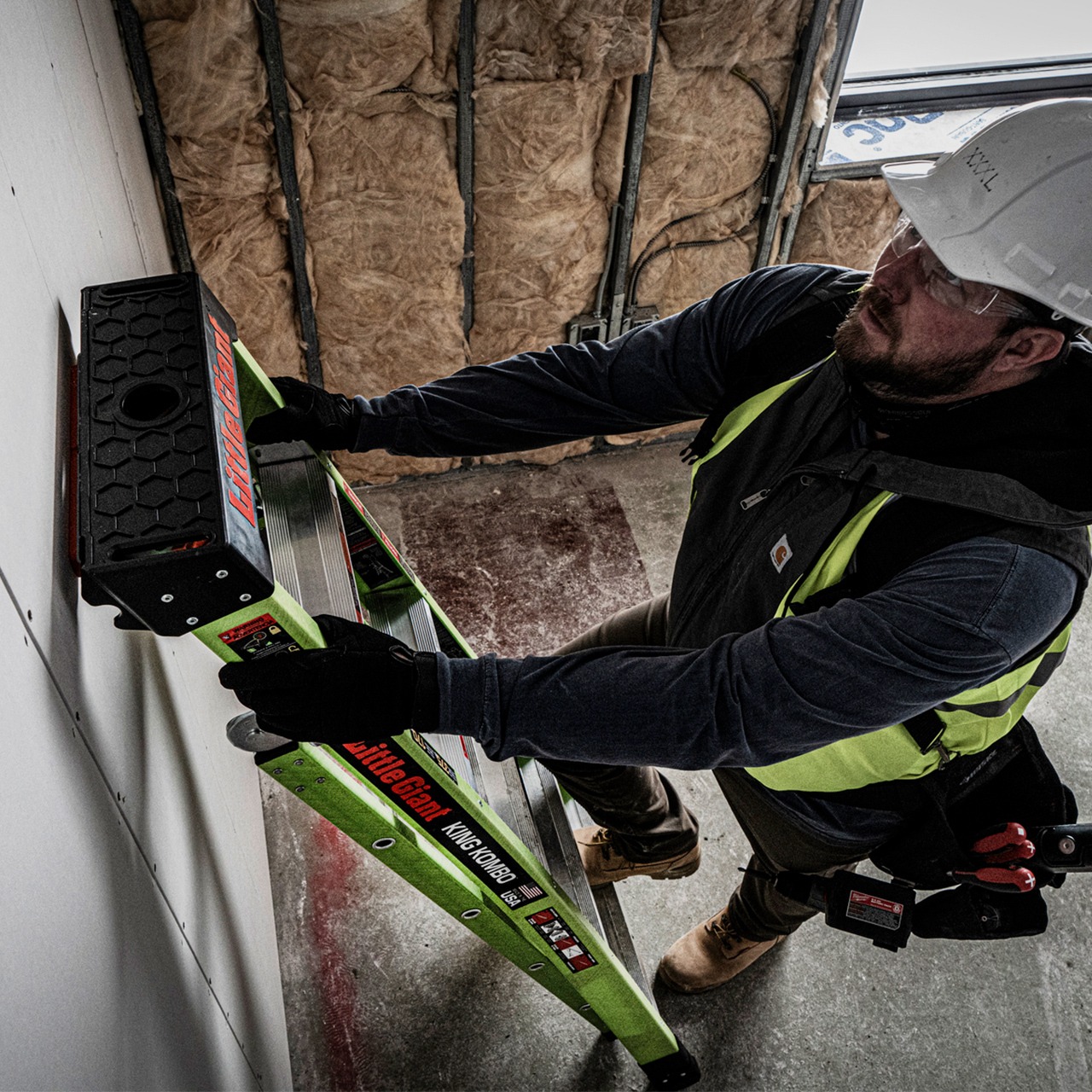 FRPはしご兼用脚立 「キングコンボ2.0」 LG-13906 (11203) 6尺