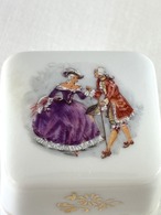 リングホルダー　小物入れ　陶磁器製　貴族絵　リモージュ　12oten4-3