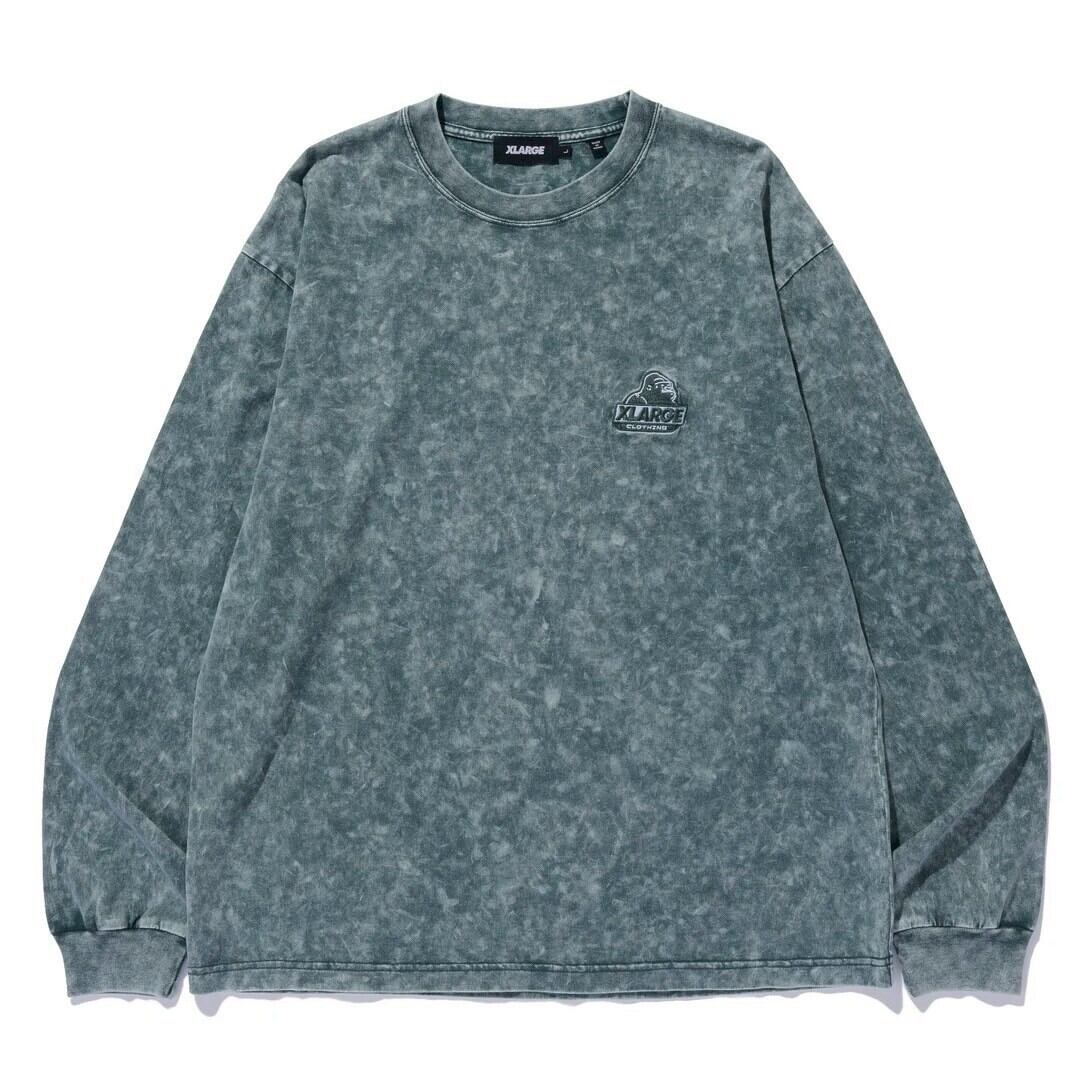 【XLARGE】CHEMICAL WASH OG L/S TEE /GREEN 【エクストララージ】