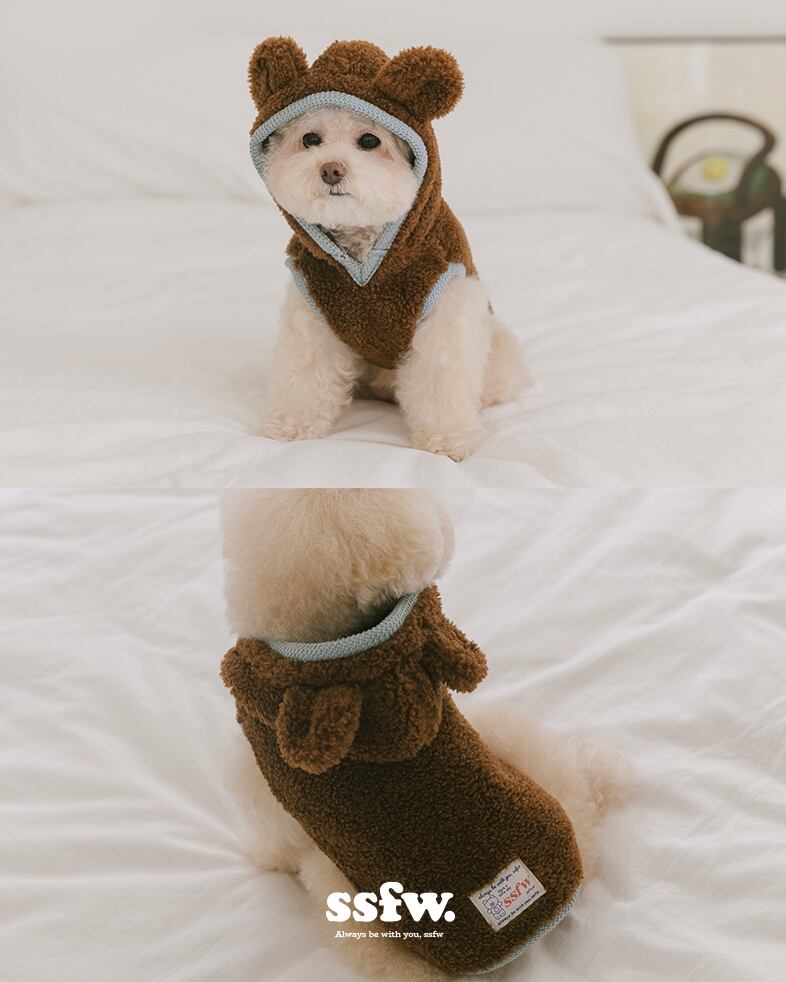 予約【SSFW】My Bestie Poncho (Brown)