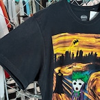 DC BATMAN ジョーカー&ムンクの叫びTee アート ブラック