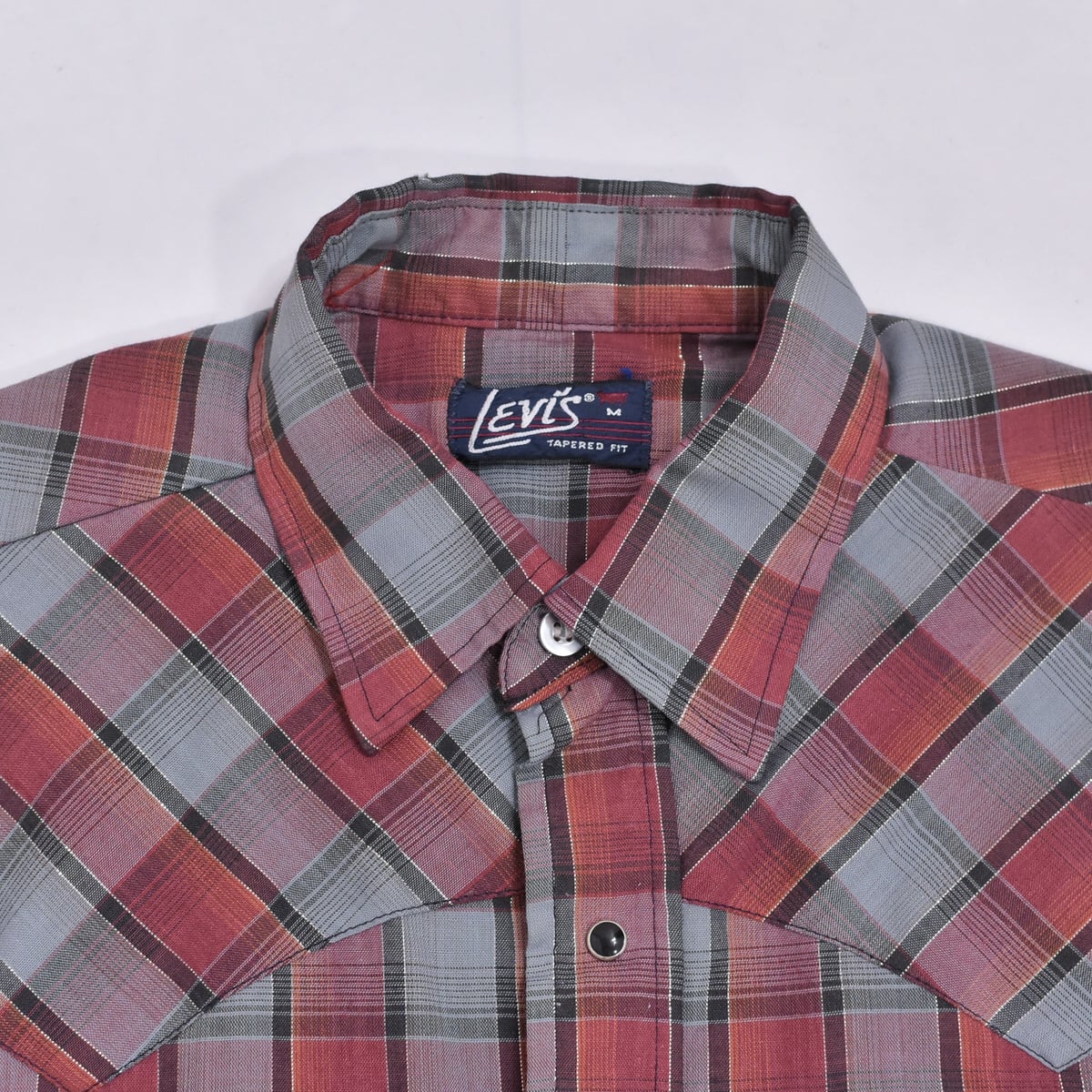 70～80s Levi's リーバイス グラデーションチェック ウエスタンシャツ