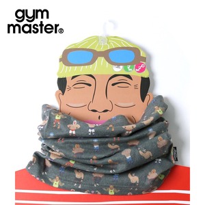 gym master ジムマスター ハッピーペイント ネックゲイター 総柄 ネックウォーマー ロング丈 フェイスガード バフ マスクカバー 防寒 カラフル メンズ レディース 男女兼用 アウトドア スキー スノーボード サイクリング G157643 ポージングレスラー