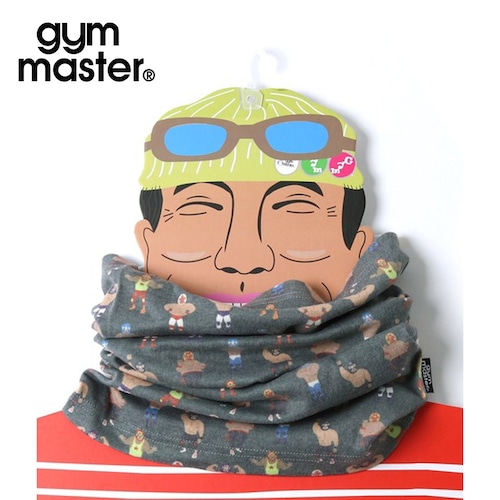 gym master ジムマスター ハッピーペイント ネックゲイター 総柄 ネックウォーマー ロング丈 フェイスガード バフ マスクカバー 防寒 カラフル メンズ レディース 男女兼用 アウトドア スキー スノーボード サイクリング G157643 ポージングレスラー