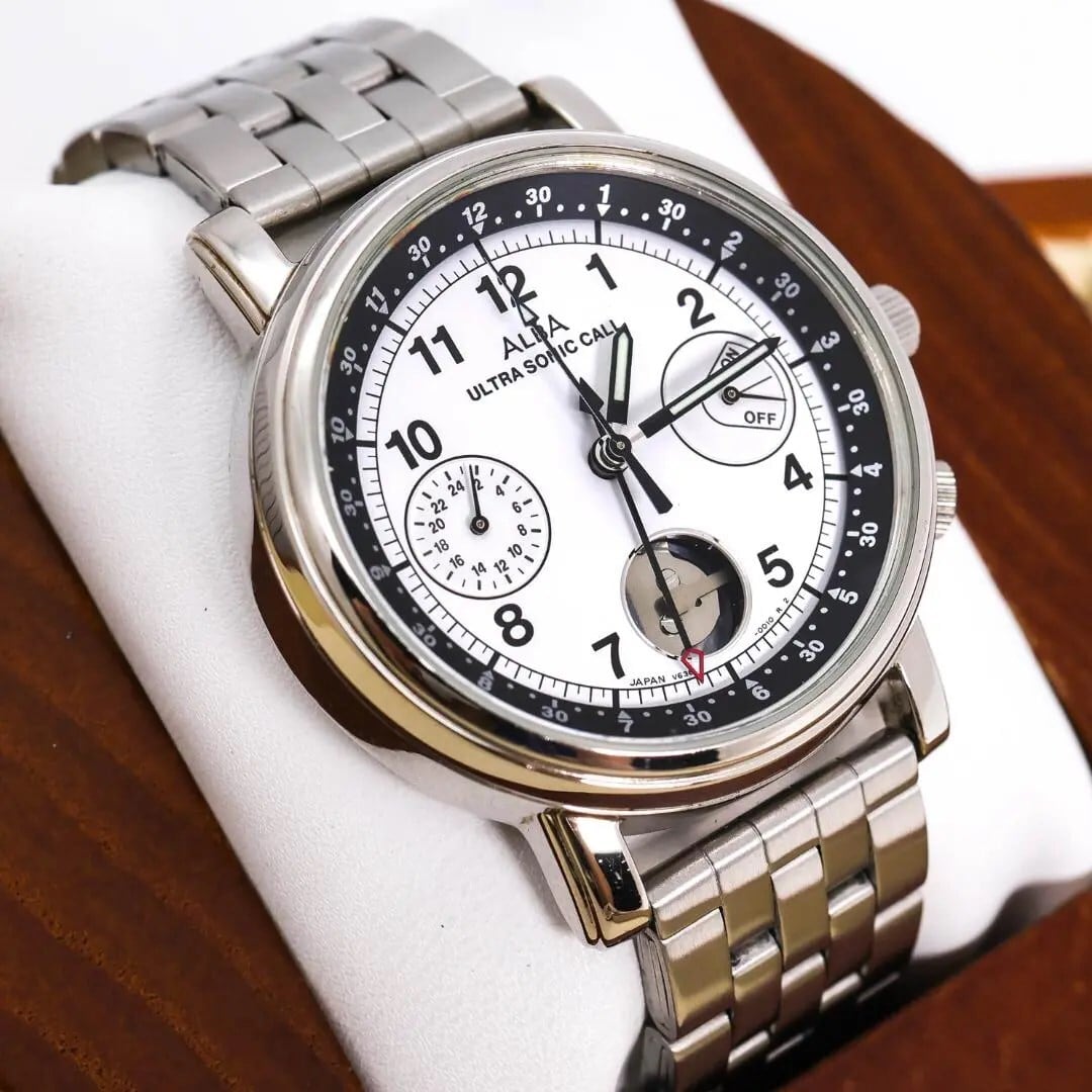 ◇現状品 SEIKO ALBA 腕時計 ウルトラソニックコール 純正ベルト y 