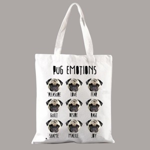 Canvas bag -pug emotions-  　　b68