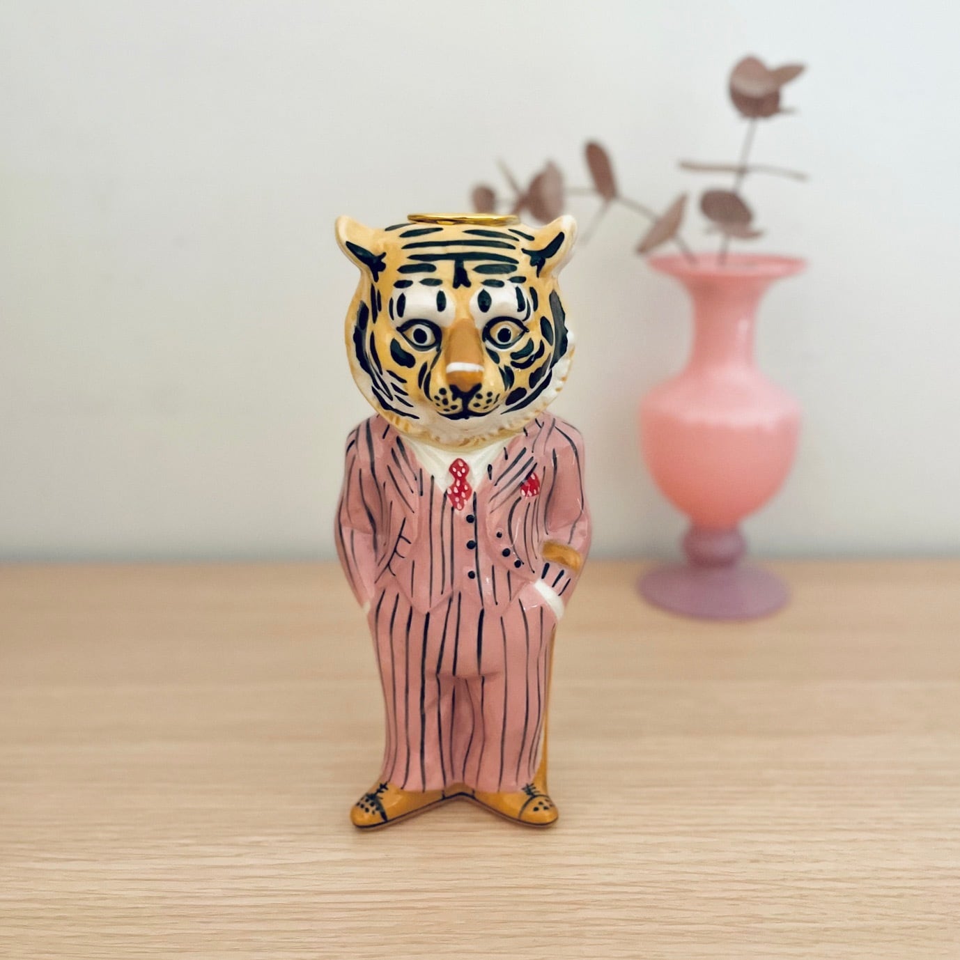 ライス 花瓶 ナタリーレテ レオパード ヒョウ 花瓶 ライス レオパード