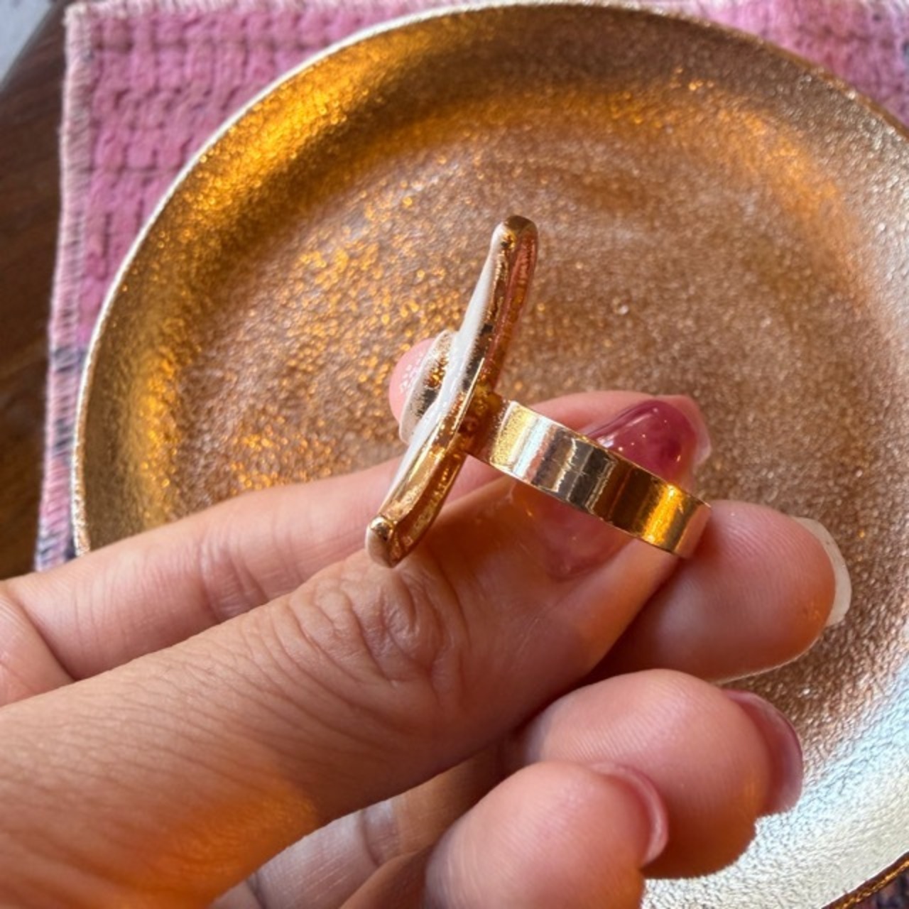 TOPANGA Jewelry  FOLK Art Ring Moon　フォークアートリング　ムーン　　指輪　リング　フラワー　　Ring　