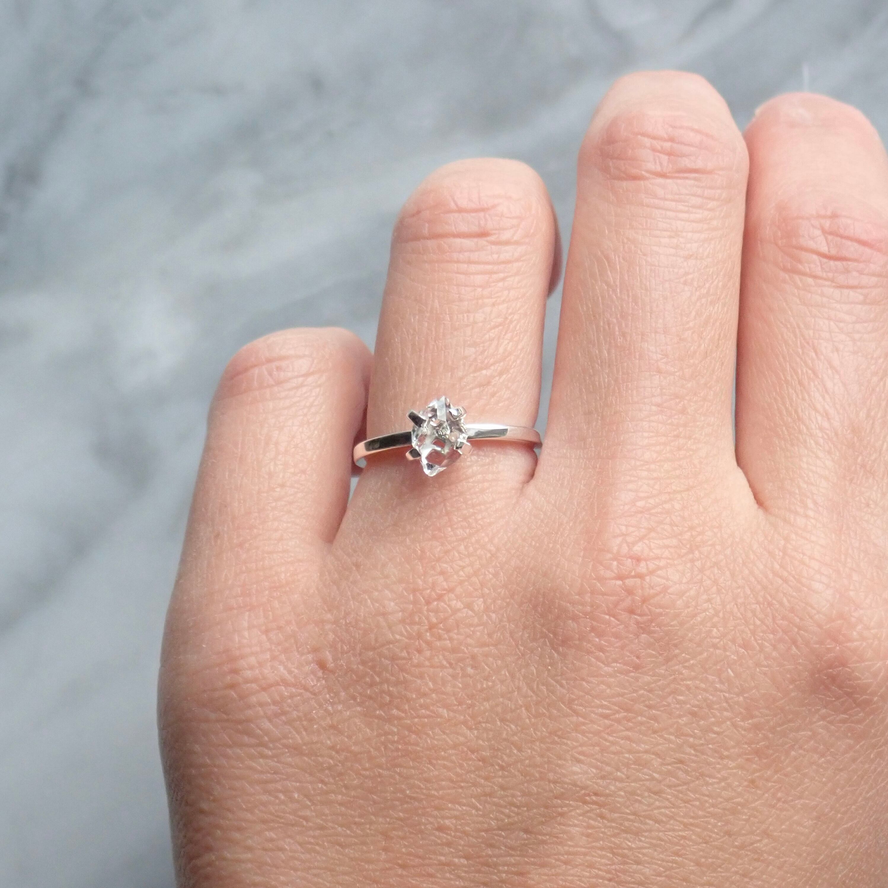 Crystal ring ハーキマーダイヤモンド | 天然石・貴石ジュエリー