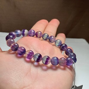 17.透明度高☆美グラデーションフローライト・ブレスレット