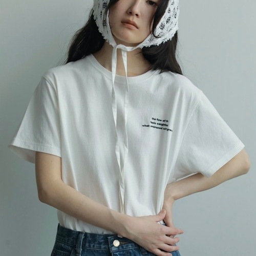 【 anuke 】Embroidery Logo T-shirts