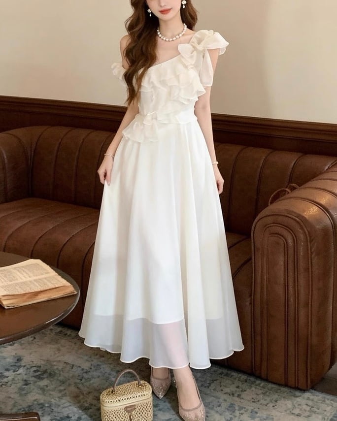 ブルジョワフリルシフォンワンピース（3 colors） 2508745 | Deelia
