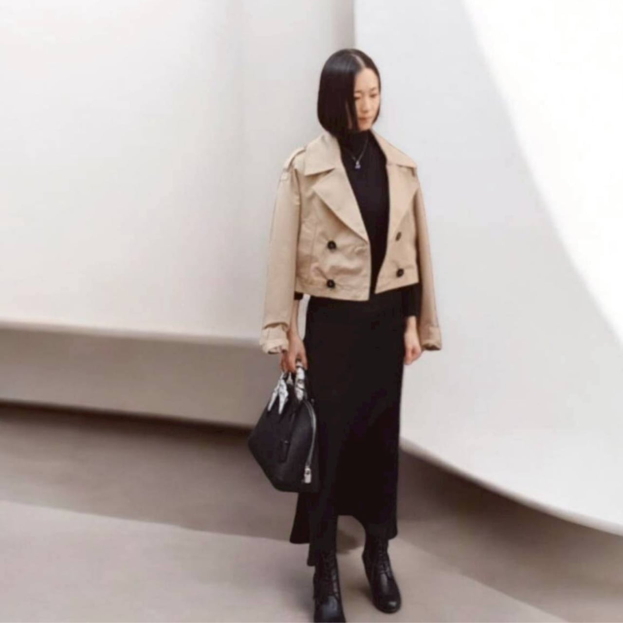 クロップト丈トレンチジャケット JC0112