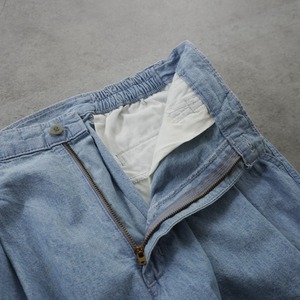 90s DOCKERS Double-pleated chambray pants [W30〜32L30.5相当] 古着