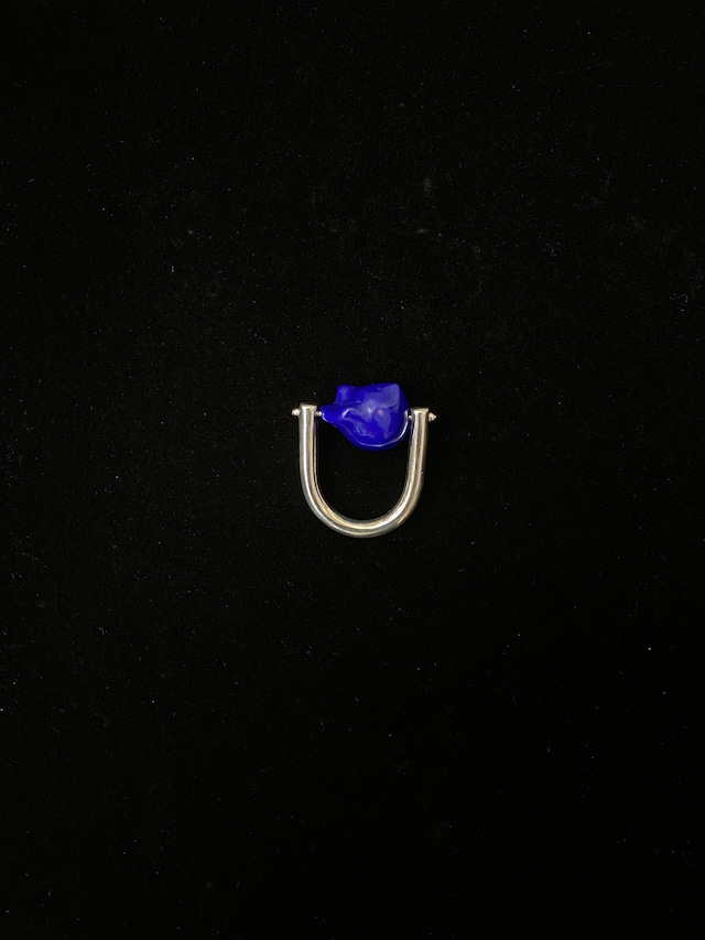 [R.ALAGAN]DISTORTEDSTONE RING LAPIS LAZURI